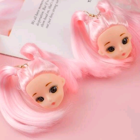 Anime Doll Pigtails Earrings - Picture 2 of 3